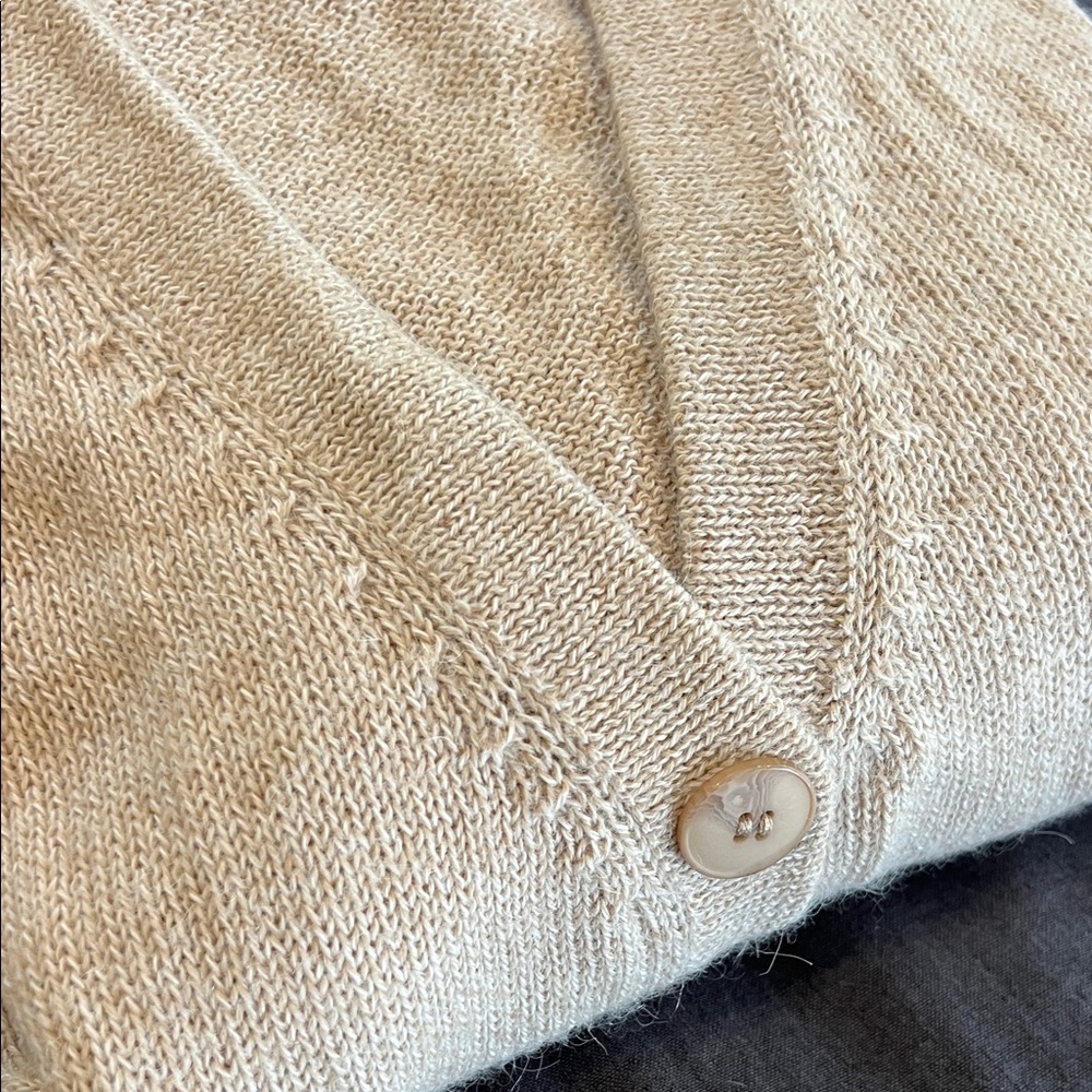 Ali Golden 100% Alpaca Button-Up Oversized Cardigan - Picture 7 of 12